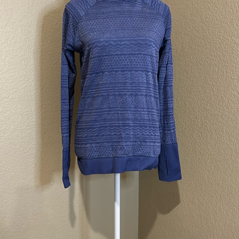Blue Patterned Hoodie - Picture 2 of 10